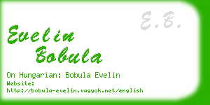 evelin bobula business card